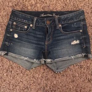 Ripped Jean Shorts